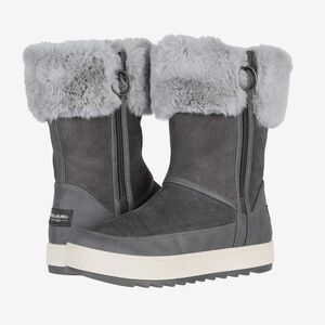 Koolaburra by UGG Tynlee Grey Faux Fur Boots Sz 6